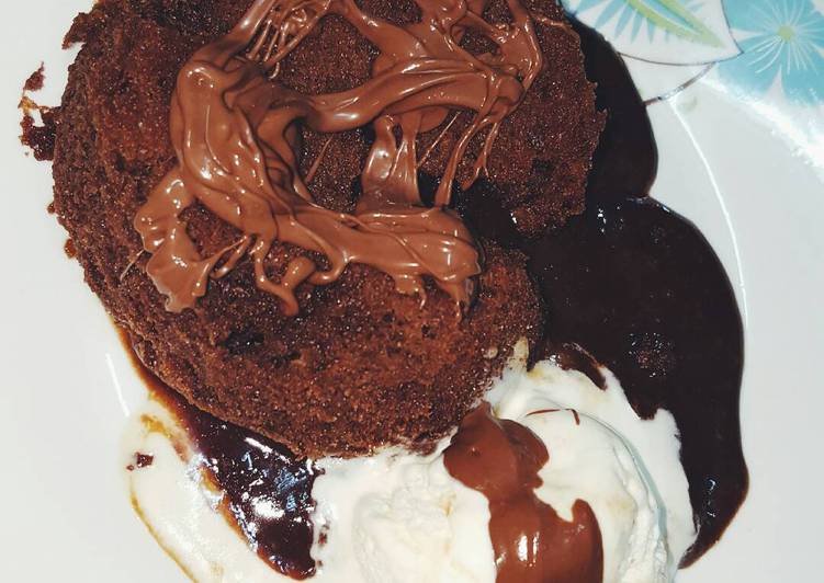 Steps to Make Homemade Chocolate Molten Cake