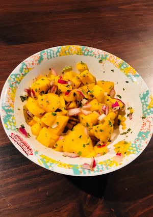 A picture of Mango salsa.