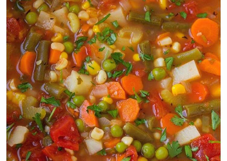 Recipe of Homemade Vegetables soup