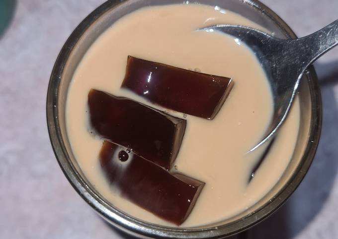 Ice coffee jelly low calorie