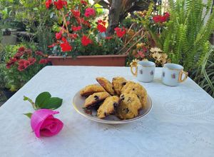 Una foto de Galletitas garbanzo, banana y coco