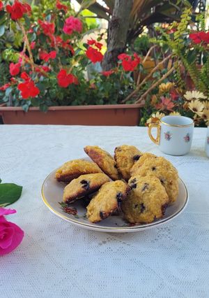 Una foto de Galletitas garbanzo, banana y coco