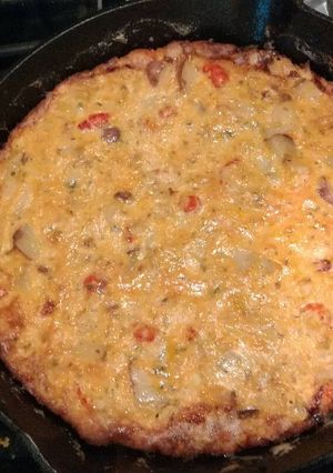 A picture of Crawfish Boil Frittata.