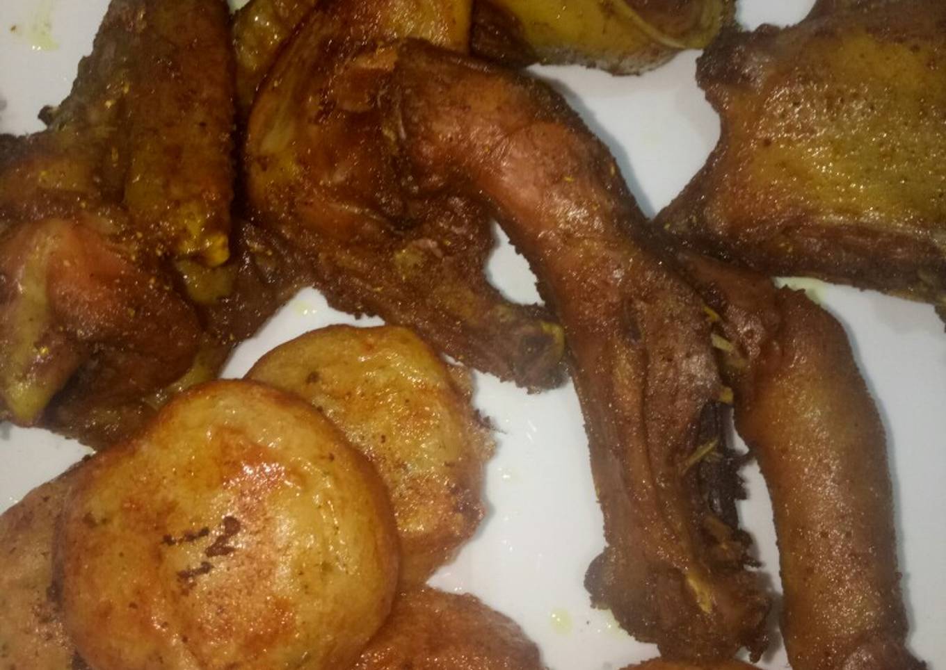 Bebek peking goreng dan perkedel paling simple ala ndut