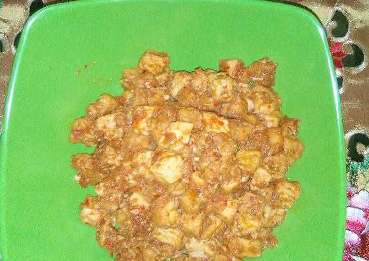 Balado tahu tempe pedas