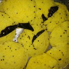 A picture of Mini dhokla (instant dhokla).