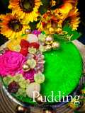 Pudding Chocolate Pandan Lumut