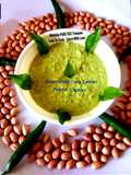 Greenchilliy CurryLeaves Peanut Chutney