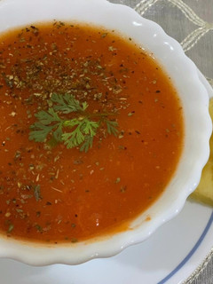 A picture of Apple soup.