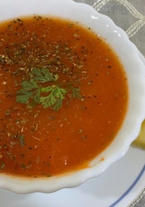 A picture of Apple soup.