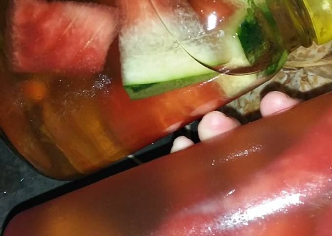 Infused water buah (semangka dan kurma) #jsr dr zaidul akbar