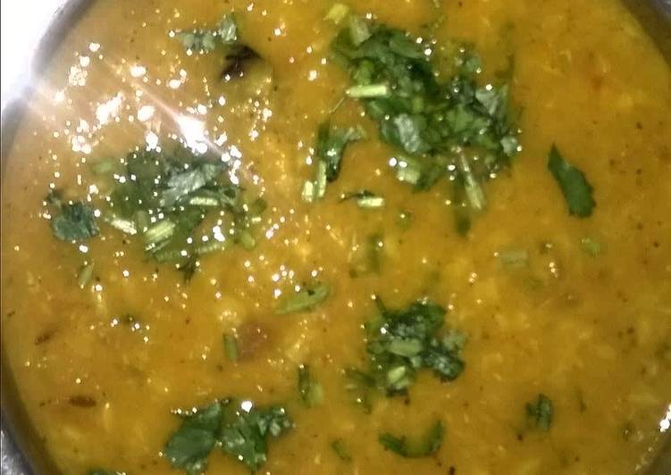 Recipe of Any-night-of-the-week Yellow Dal Tadka