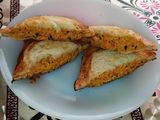 ટોસ્ટેડ પનીર ભૂરજી સેન્ડવિચ