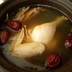 Danggui Chicken soup当归参鸡汤 A picture of Danggui Chicken soup当归参鸡汤.