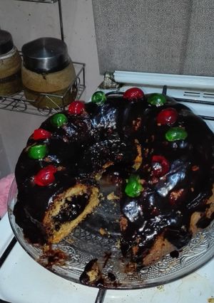 صورة لوصفة كيكة البركان