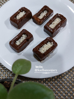 عکسی از دستور حلوا یخچالی آرد نخودچی (رژیمی)