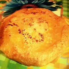 A picture of Golden masala pancakes.