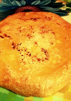 A picture of Golden masala pancakes.