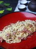 Creamy Salami Spaghetti