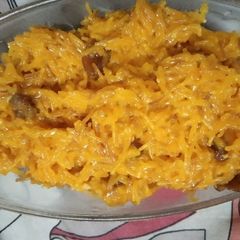 A picture of Mango shevai upma sweet.