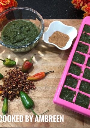 A picture of Dhaniya Pudina Chutney Recipe.