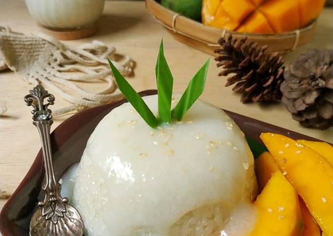 Cara membuat Mango sticky Rice / Ketan Mangga