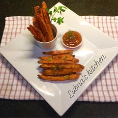 Sweet potato fries: A picture of Sweet potato fries:.