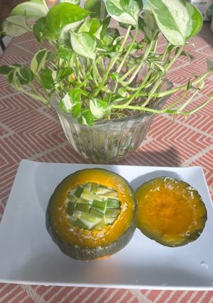 栗香滑嫩・南瓜蒸蛋 的食譜成品照片