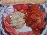 بندری با قارچ و پنیر