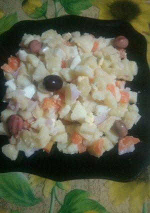 Une photo de Salade de pomme de terre et carotte