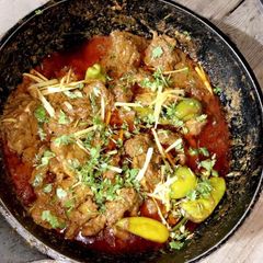 A picture of Mutton karahi.
