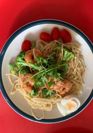 Hình của món Mì Spaghetti-cà bi-broccoli-hihi.