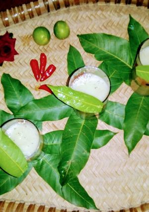 কাচা আমের টক মিষ্টি ঝালের শরবত (Kancha aamer tok jhal mishti sorbot recipe in Bengali) রেসিপির প্রধান ছবি