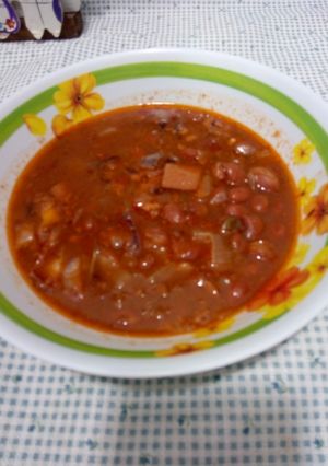 Una foto de Frijol charros