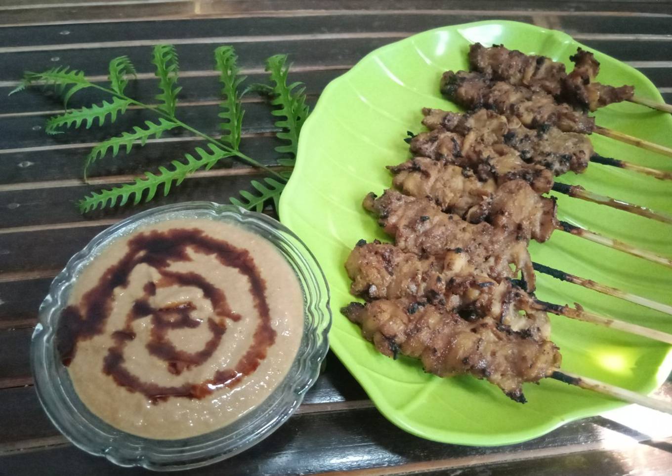 82. Sate Jamur Bumbu Kacang