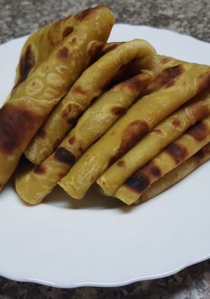 A picture of Tumeric Chapati.