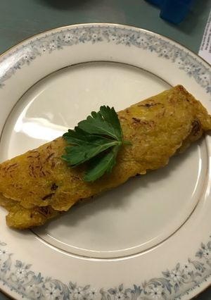 A picture of Spaghetti Squash Omelette.