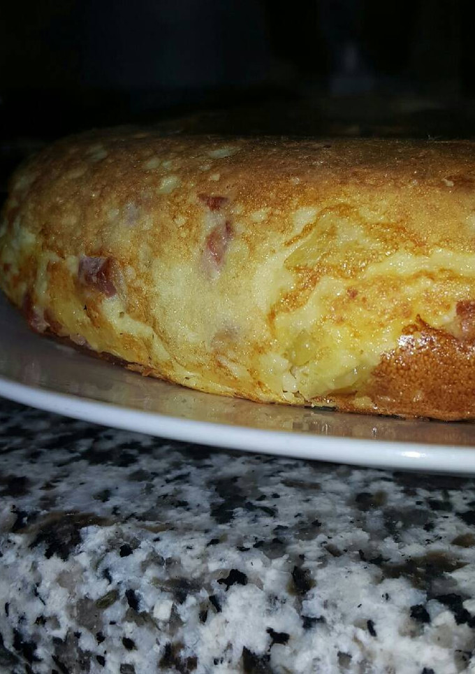 Una foto de Tortilla con patatas cocidas