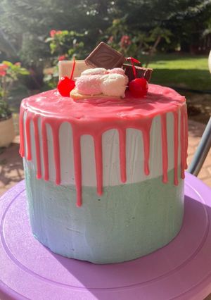 Una foto de Pastel chispas de chocolate