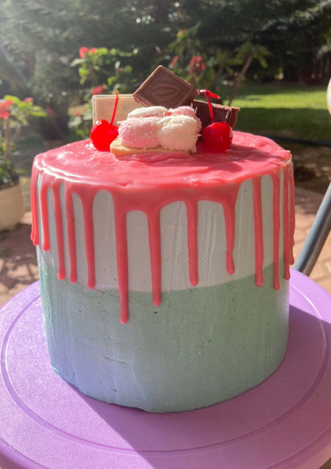 Una foto de Pastel chispas de chocolate
