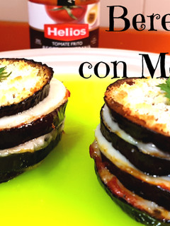 Una foto de Milhojas de berenjena con queso mozzarella al horno
