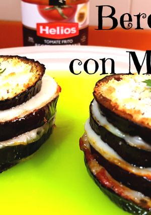 Una foto de Milhojas de berenjena con queso mozzarella al horno