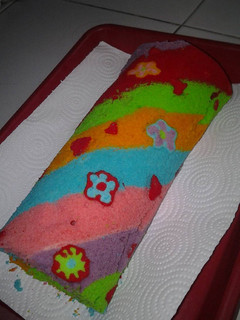 Foto resep Roll cake rainbow loveflow