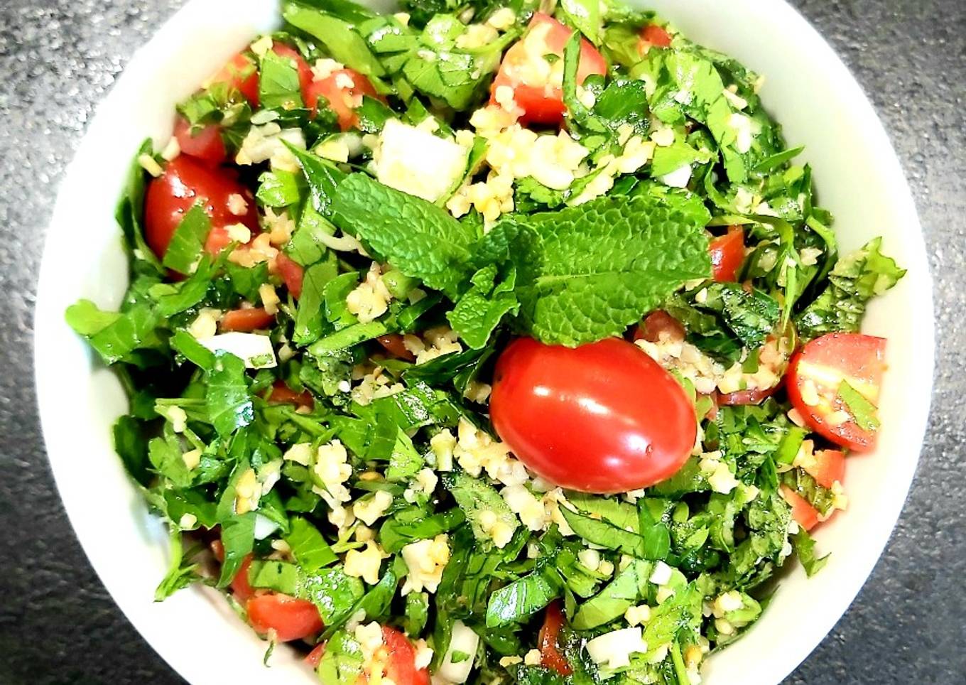 Recipe of Super Quick Homemade 🥗Taboulé Libanais