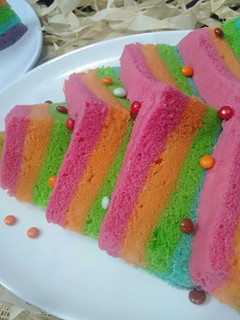 Foto resep Steamed Rainbow Cake Ny Liem