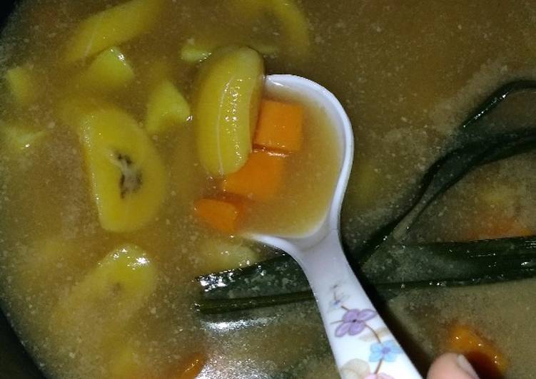 Kolak pisang mix ubi sweet