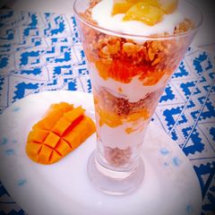 Authentic Mango Parfait A picture of Authentic Mango Parfait.