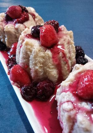 Una foto de Budín helado de bananas