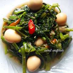 A picture of Tumis kangkung telur puyuh saus tiram.