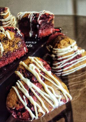 Una foto de Red velvet brookies